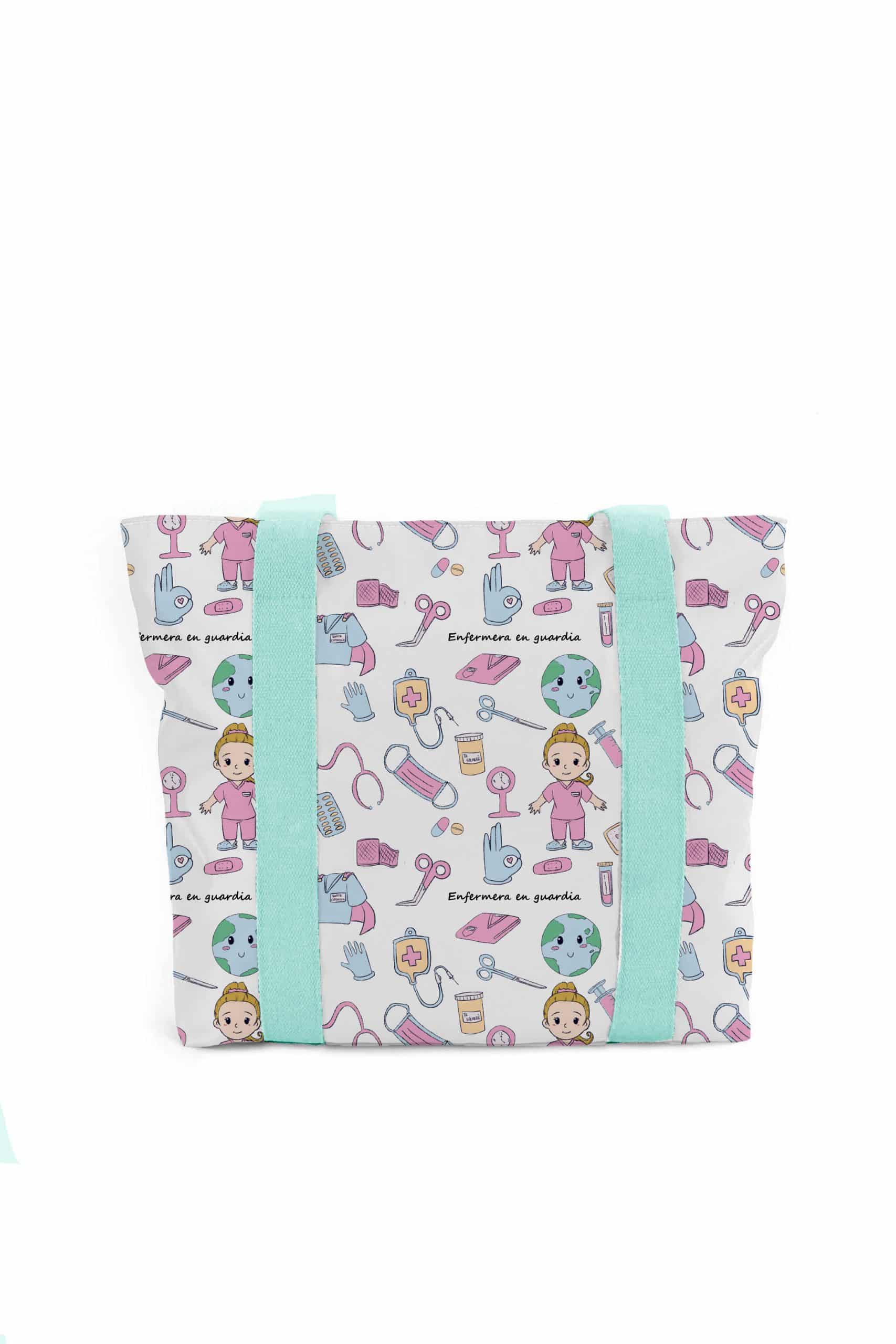 bolso asas cyan TOTE BAG Enfermera - Imagen 5