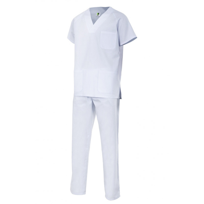 conjunto-sanitario-enfermeria-blanco-ANGULO Pijama Sanitario con Logo - Imagen 7